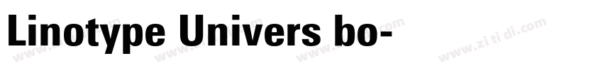 Linotype Univers bo字体转换 Linotype Univers bo字体转换